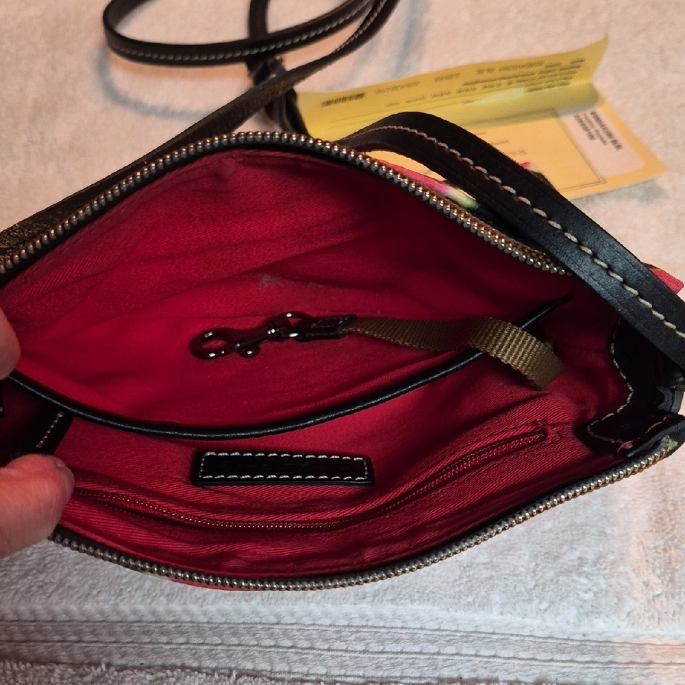 Dooney & Bourke Crossbody Pouchette from their Sullivan Coated Cotton Limited Ed - Picture 5 of 6